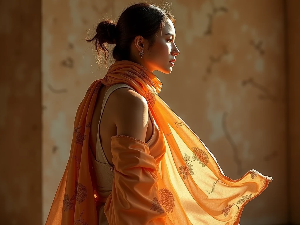 Luxuriöses handgefertigtes Textil